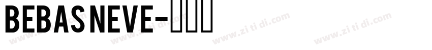 BEBAS NEVE字体转换